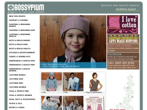 Gossypium Ethical Clothing website