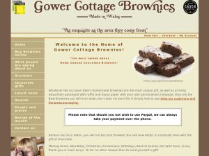 Gower Cottage Brownies website