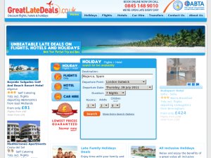 Great Late Deals website