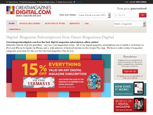 Great Magazines Digital US & CA website