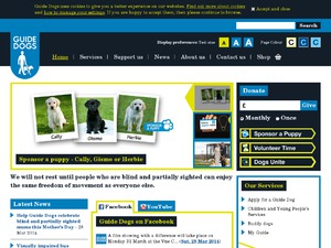 Guide Dogs website