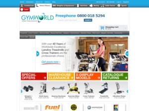 Gym World website