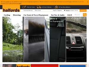 Halfords website