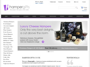 Hampergifts.co.uk website