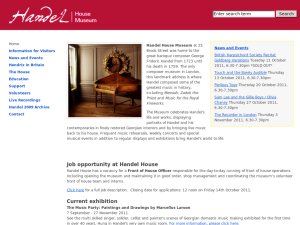 Handel House Museum website