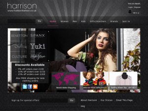 Harrison Fashion website