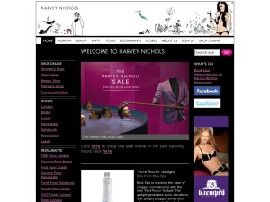 Harvey Nichols website
