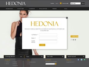 Hedonia website