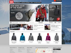 Helly Hansen website