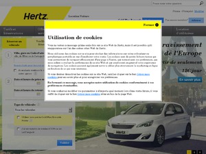 Hertz FR website