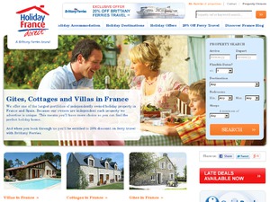 Holiday France Direct website