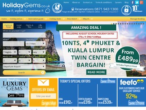 Holiday Gems website