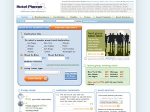 Hotel Group Reservations by HotelPlanner.com website