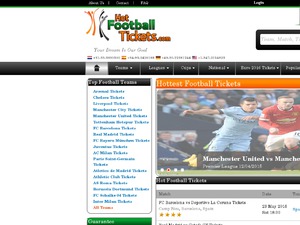 Hot Football Tickets website