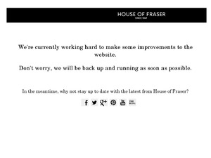 House of Fraser website