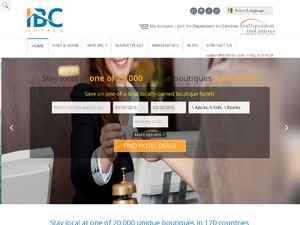 IBC Hotels UK website