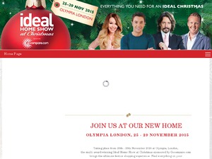 Ideal Home Show Christmas website
