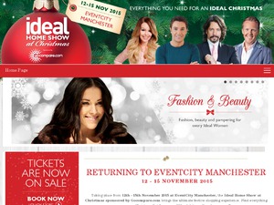 Ideal Home Show Manchester website