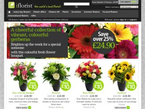 iFlorist UK website