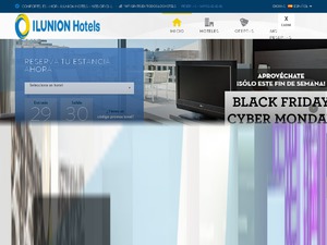 Ilunion Hoteles website
