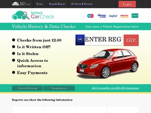 Instantcarcheck.co.uk website
