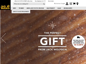 Jack Wolfskin UK website