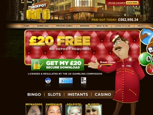Jackpot Cafe UK website