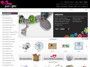 Just for Gifts website