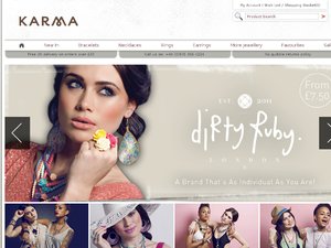 Karma Jewellery website