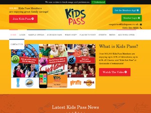 Kids Pass website