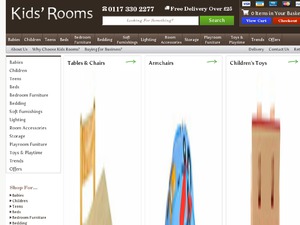 Kids Rooms website