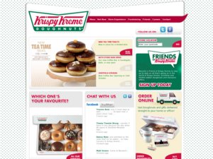 KrispyKreme website