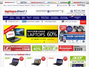 Laptops Direct website