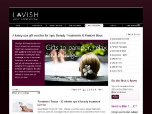 Lavish website