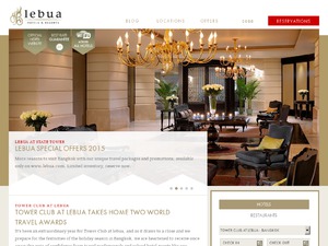 Lebua Hotels US & CA website