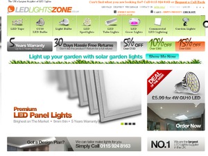 LED Lights Zone website