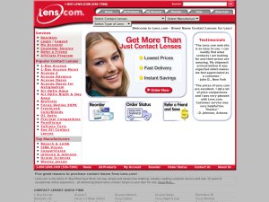 Lens.com website