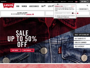 Levis website