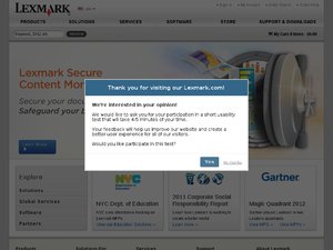 Lexmark website