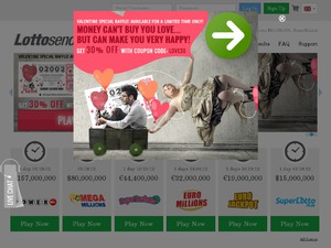Lottosend UK website