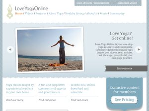 Love Yoga Online website