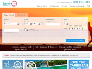 lowcostholidays website