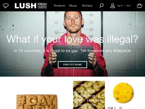 Lush website