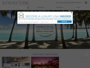 Luxury Link website