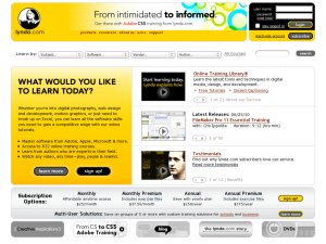 Lynda website