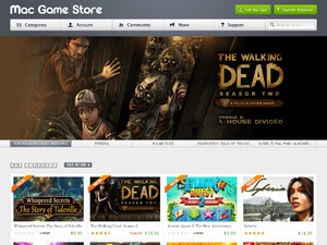 Mac Game Store website