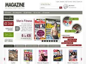 Magazine subscriptions website