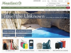 Magellans International Travel website