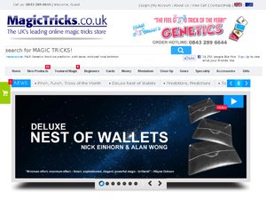 MagicTricks.co.uk website