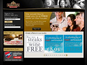 Marstons website